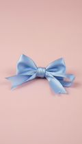 Powder Blue Satin Ribbon Cat Toy